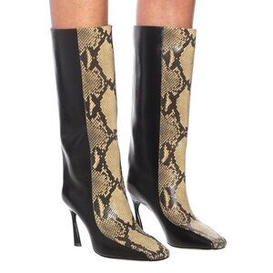 Jimmy Choo Mabyn 85 Leather Heeled Knee-High Boots